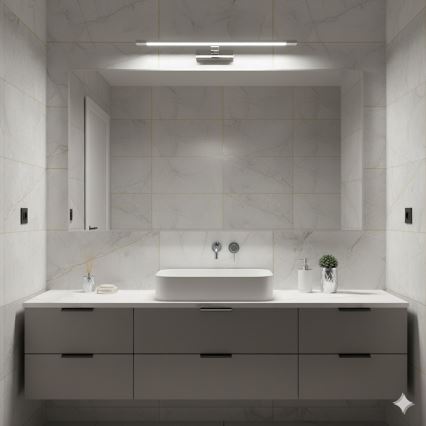 LED Koupelnové osvětlení zrcadla KLIMT LED/12W/230V 3000/4000/6000K 60 cm IP44 lesklý chrom