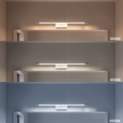 LED Koupelnové osvětlení zrcadla KLIMT LED/12W/230V 3000/4000/6000K 60 cm IP44 bílá
