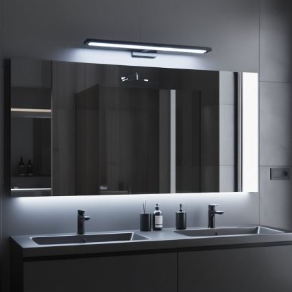 LED Koupelnové osvětlení zrcadla KLIMT LED/12W/230V 3000/4000/6000K 60 cm IP44 černá