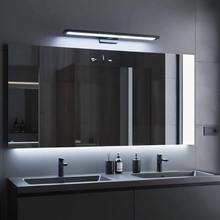 LED Koupelnové osvětlení zrcadla KLIMT LED/12W/230V 3000/4000/6000K 60 cm IP44 černá