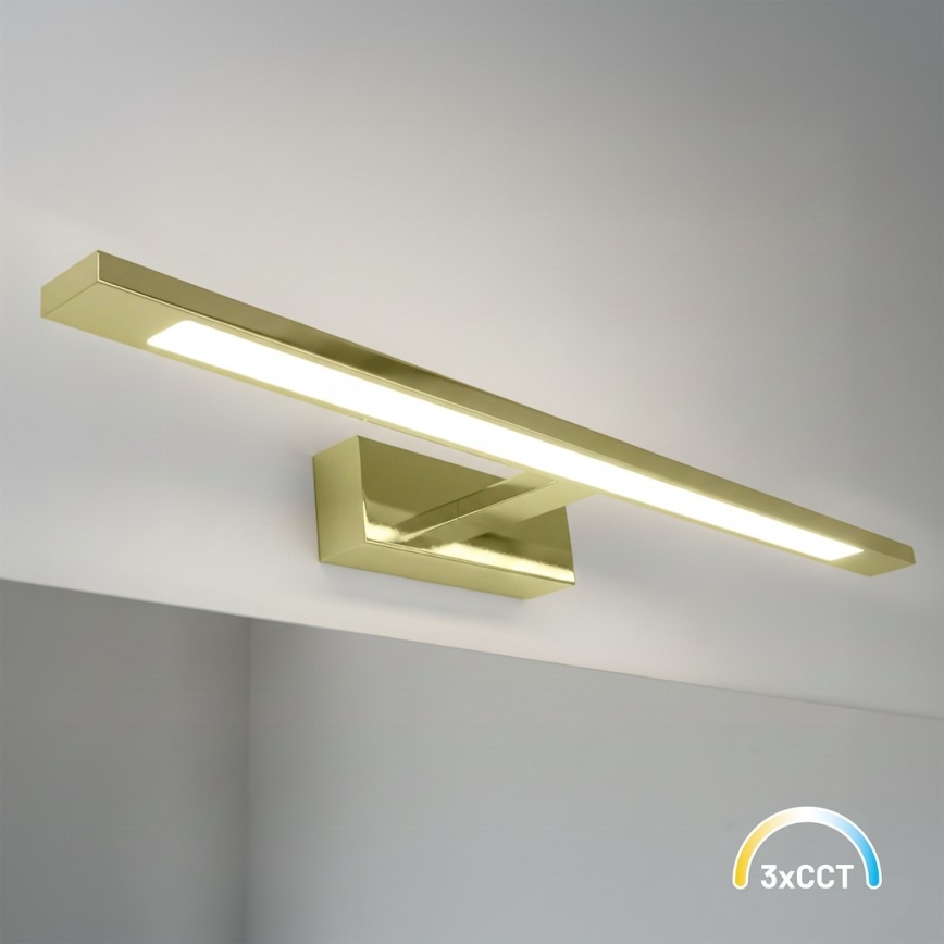 LED Koupelnové osvětlení zrcadla KLIMT LED/12W/230V 3000/4000/6000K 60 cm IP44 zlatá
