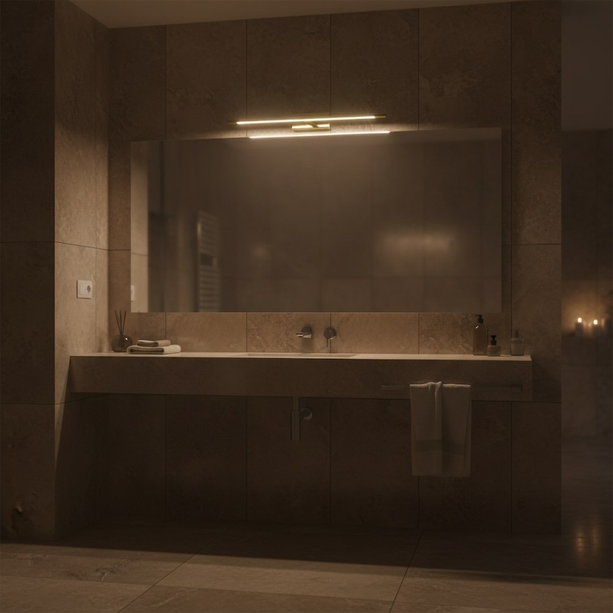 LED Koupelnové osvětlení zrcadla KLIMT LED/12W/230V 3000/4000/6000K 60 cm IP44 zlatá