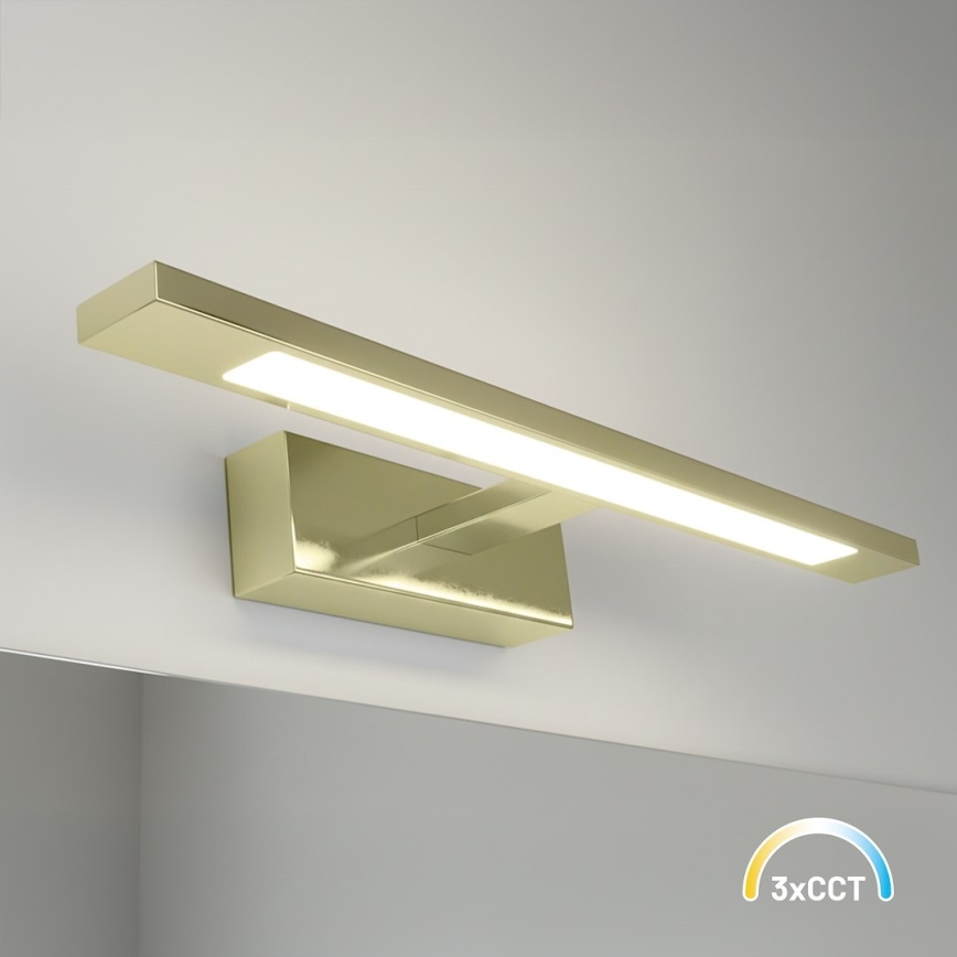 LED Koupelnové osvětlení zrcadla KLIMT LED/8W/230V 3000/4000/6000K 40 cm IP44 zlatá