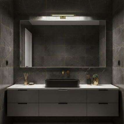 LED Koupelnové osvětlení zrcadla KLIMT LED/8W/230V 3000/4000/6000K 40 cm IP44 zlatá