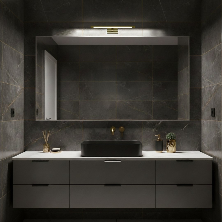 LED Koupelnové osvětlení zrcadla KLIMT LED/8W/230V 3000/4000/6000K 40 cm IP44 zlatá