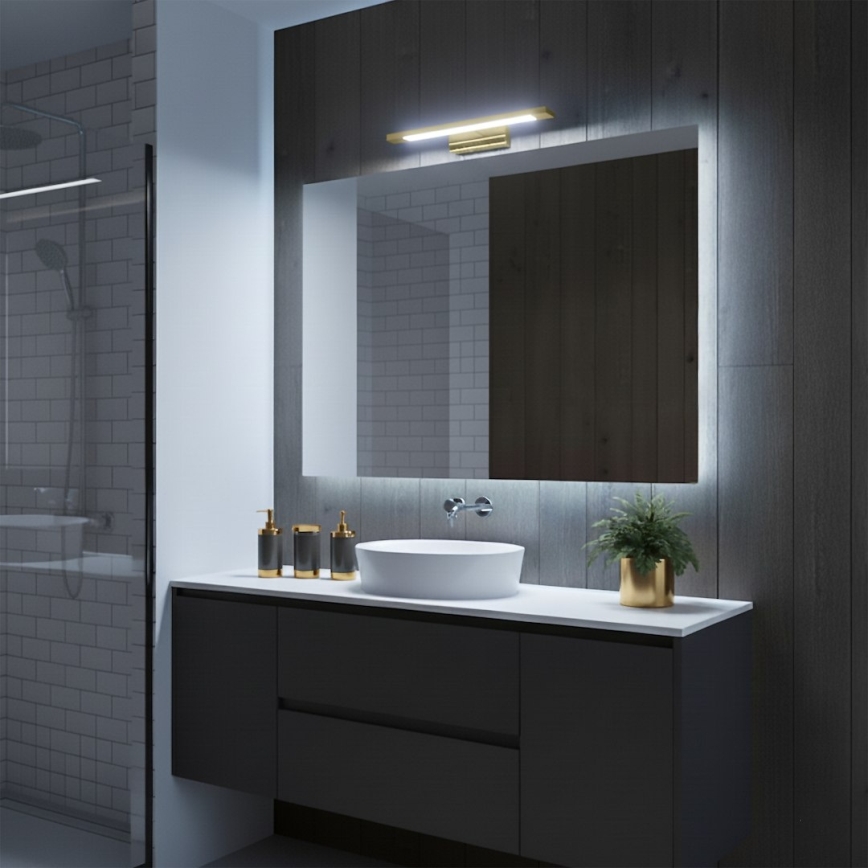 LED Koupelnové osvětlení zrcadla KLIMT LED/8W/230V 3000/4000/6000K 40 cm IP44 zlatá