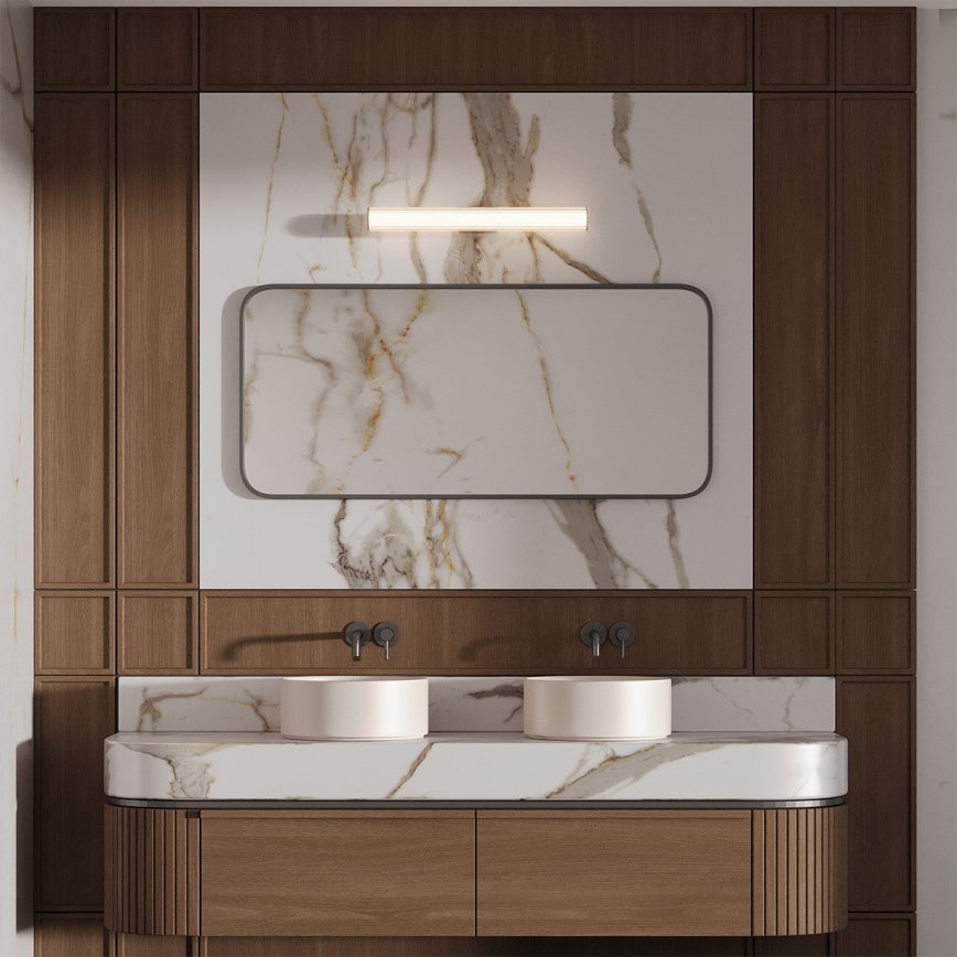 LED Koupelnové osvětlení zrcadla LINEA LED/12W/230V 3000/4000/6000K IP44 61 cm zlatá