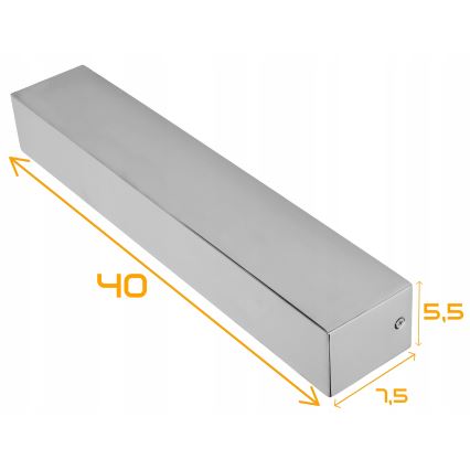 LED Koupelnové nástěnné svítidlo LED/9W/230V 40 cm IP44 lesklý chrom