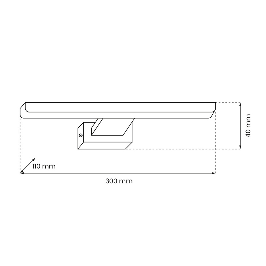 LED Koupelnové nástěnné svítidlo SHINE 1xLED/7W/230V IP44
