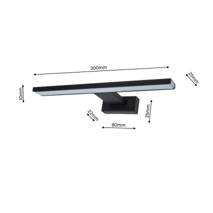 LED Koupelnové nástěnné svítidlo SHINE 1xLED/7W/230V IP44