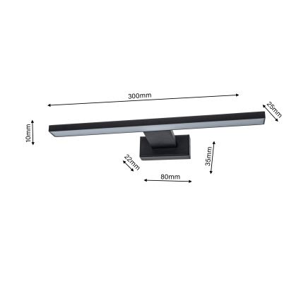 LED Koupelnové nástěnné svítidlo SHINE 1xLED/7W/230V IP44