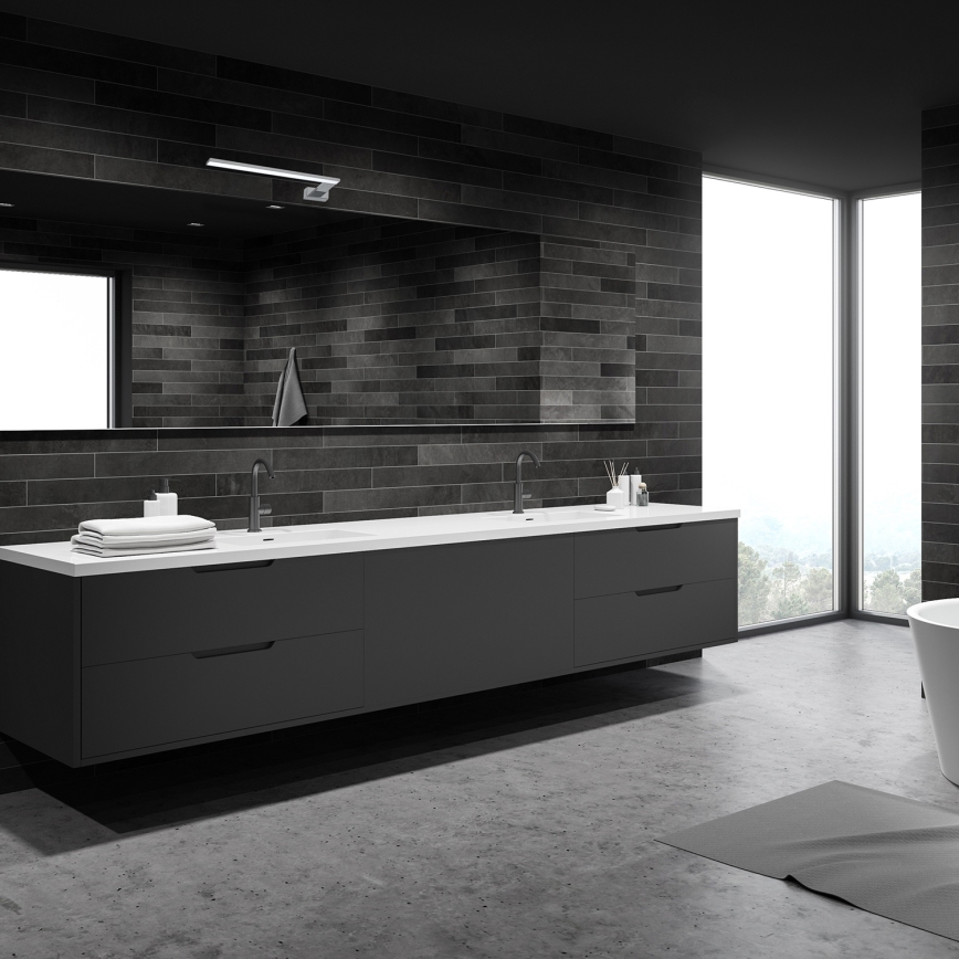 LED Koupelnové nástěnné svítidlo SHINE LED/11W/230V 45 cm IP44 lesklý chrom