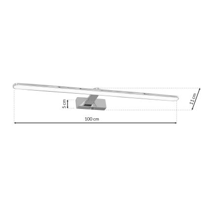 LED Koupelnové nástěnné svítidlo SPLASH LED/21W/230V IP44
