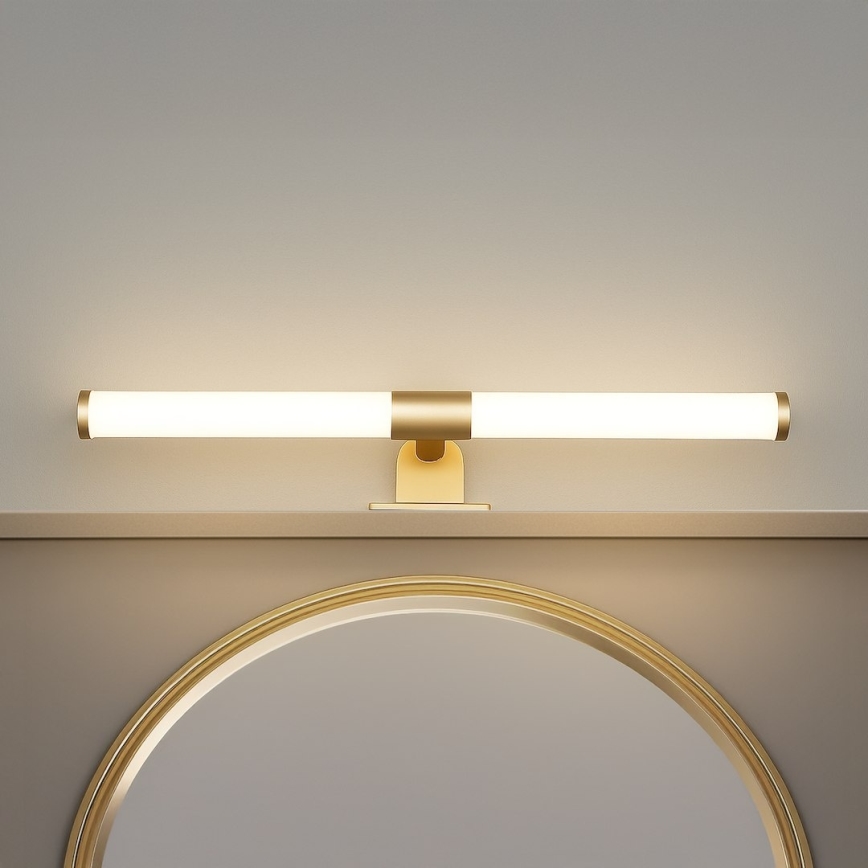 LED Koupelnové osvětlení zrcadla 2v1 APA LED/6W/230V 40 cm IP44 zlatá