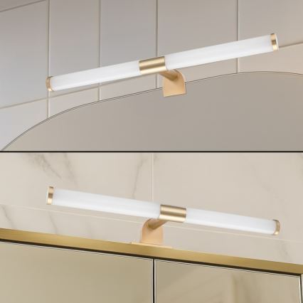 LED Koupelnové osvětlení zrcadla 2v1 APA LED/6W/230V 40 cm IP44 zlatá