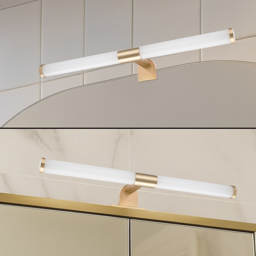 LED Koupelnové osvětlení zrcadla 2v1 APA LED/6W/230V 40 cm IP44 zlatá