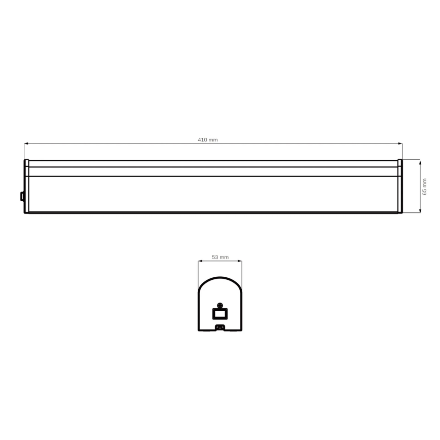 LED Koupelnové osvětlení zrcadla ALEX LED/8W/230V 4000K 41 cm IP44 lesklý chrom