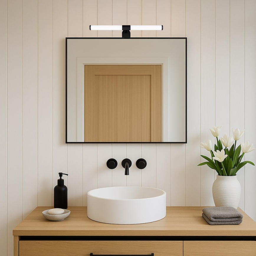 LED Koupelnové osvětlení zrcadla APA LED/6W/230V 40 cm IP44 černá