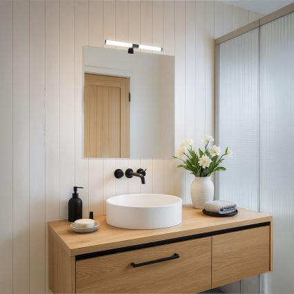 LED Koupelnové osvětlení zrcadla APA LED/6W/230V 40 cm IP44 černá