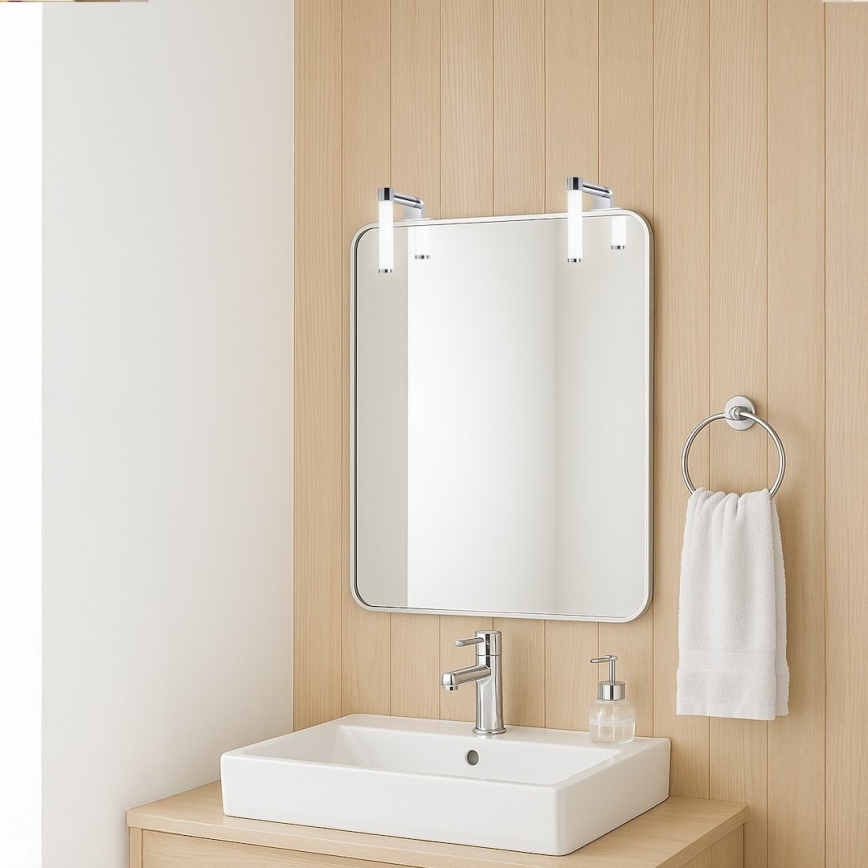 LED Koupelnové osvětlení zrcadla APA MINI LED/4W/230V IP44 lesklý chrom