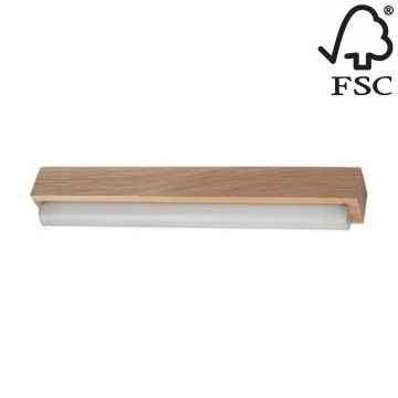 LED Koupelnové osvětlení zrcadla AQUAVIVA LED/6W/230V 39 cm IP44 dub – FSC certifikováno