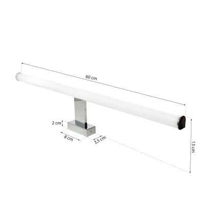 LED Koupelnové osvětlení zrcadla DUNA LED/13,8W/230V IP44