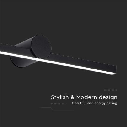 LED Koupelnové osvětlení zrcadla LED/10W/230V 4000K IP65 černá