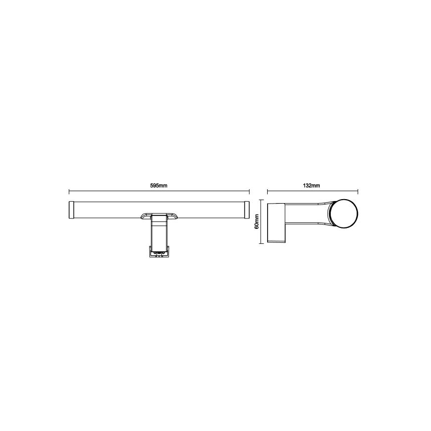 LED Koupelnové osvětlení zrcadla LED/12W/230V 59,5 cm IP44 bílá