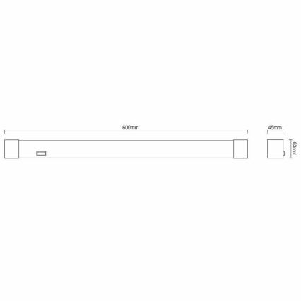 LED Koupelnové osvětlení zrcadla LED/15W/230V 4000K IP44