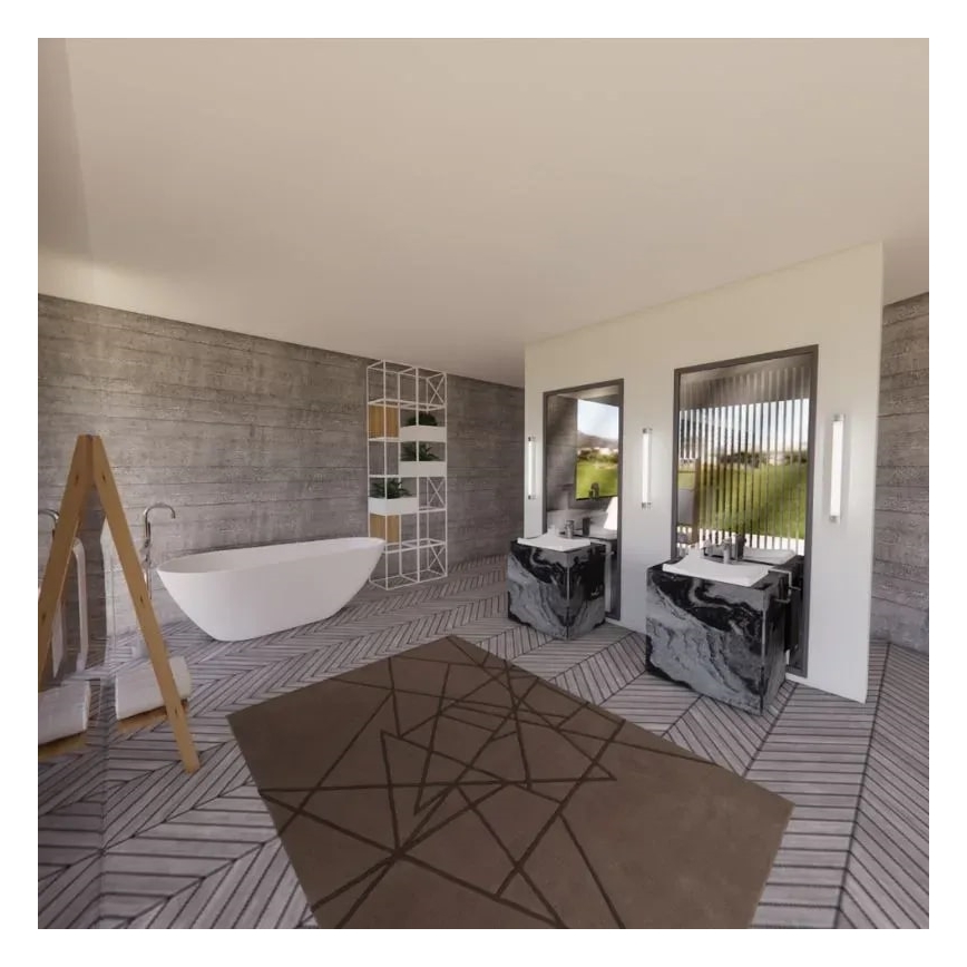 LED Koupelnové osvětlení zrcadla LED/15W/230V 60 cm IP44 lesklý chrom