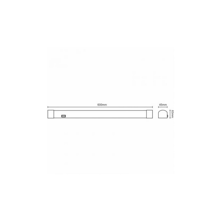 LED Koupelnové osvětlení zrcadla LED/15W/230V 60 cm IP44 stříbrná