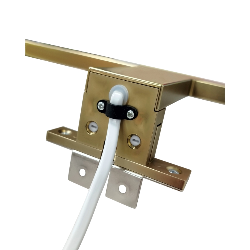 LED Koupelnové osvětlení zrcadla LED/8W/230V 4000K 50 cm IP44 matná zlatá