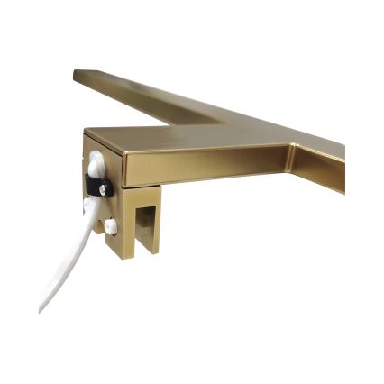 LED Koupelnové osvětlení zrcadla LED/8W/230V 4000K 50 cm IP44 matná zlatá