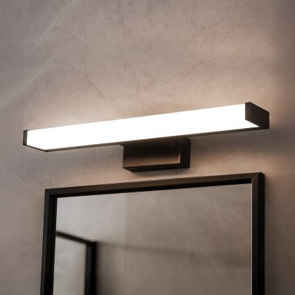 LED Koupelnové osvětlení zrcadla MIRORE LED/5W/230V 30 cm IP44 černá