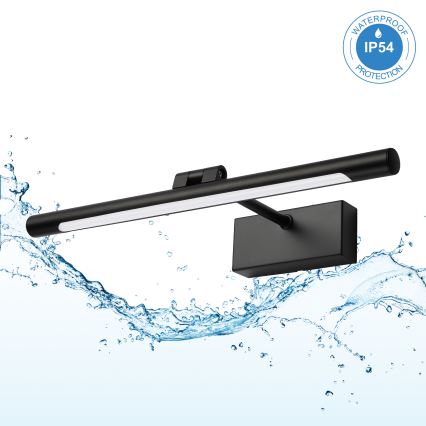 LED Koupelnové osvětlení zrcadla MIRROR LED/6W/230V 4000K IP44 40 cm černá