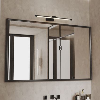 LED Koupelnové osvětlení zrcadla MIRROR LED/8W/230V 4000K IP44 60 cm černá