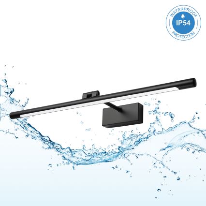 LED Koupelnové osvětlení zrcadla MIRROR LED/8W/230V 4000K IP44 60 cm černá