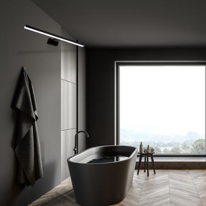 LED Koupelnové osvětlení zrcadla SHINE BLACK LED/15W/230V 80 cm IP44 černá