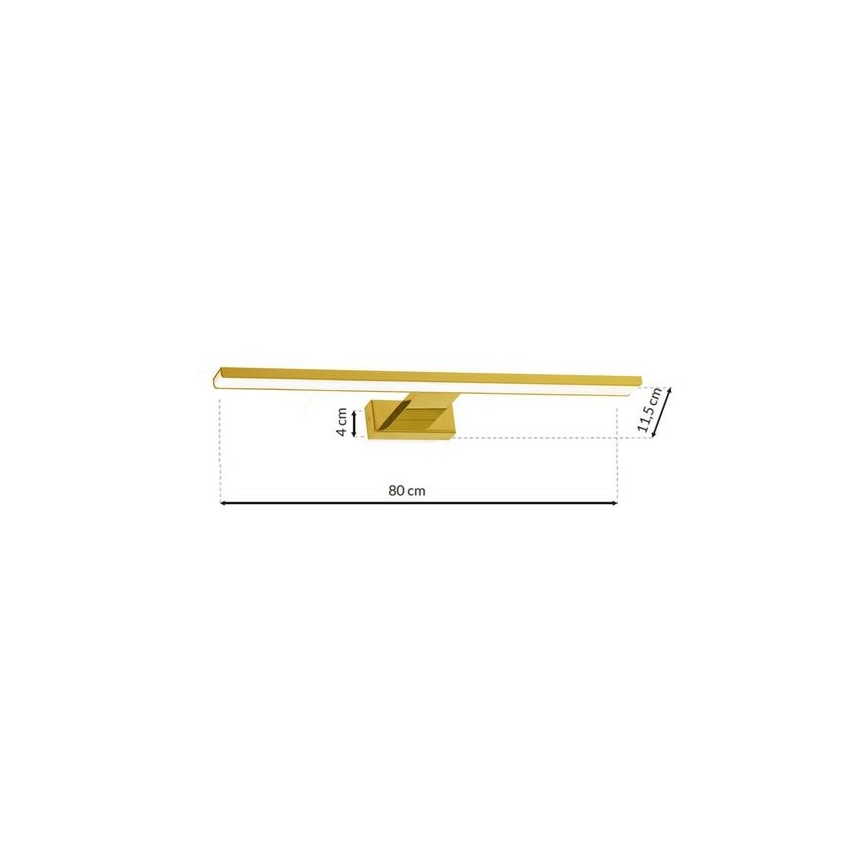 LED Koupelnové osvětlení zrcadla SHINE GOLD LED/15W/230V IP44