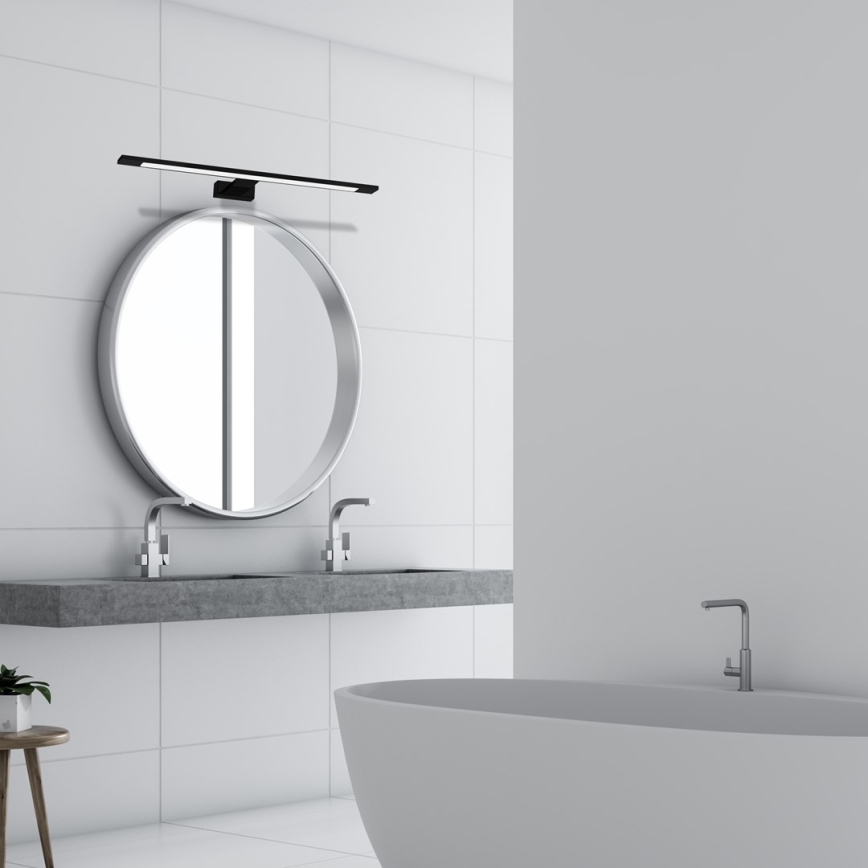 LED Koupelnové osvětlení zrcadla SHINE LED/12W/230V 60 cm IP44 černá
