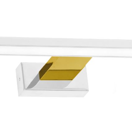 LED Koupelnové osvětlení zrcadla SHINE LED/13,8W/230V 60 cm IP44 bílá/zlatá