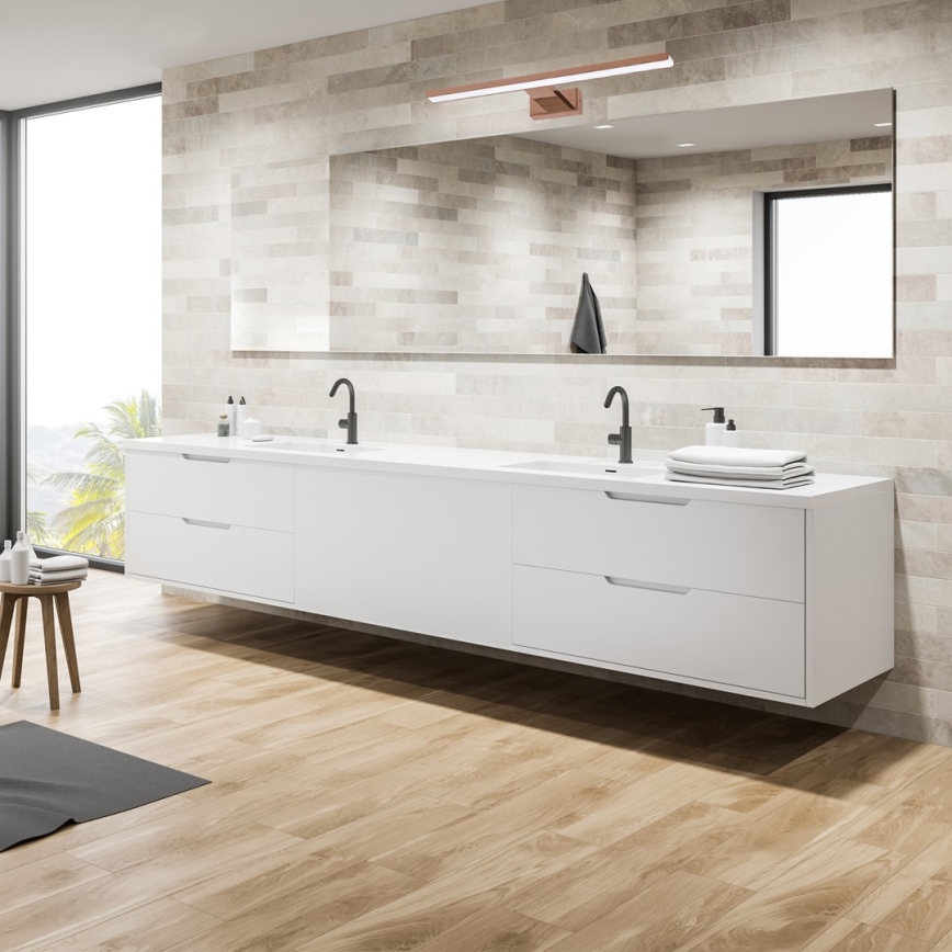 LED Koupelnové osvětlení zrcadla SHINE LED/13,8W/230V 60 cm IP44 rose gold