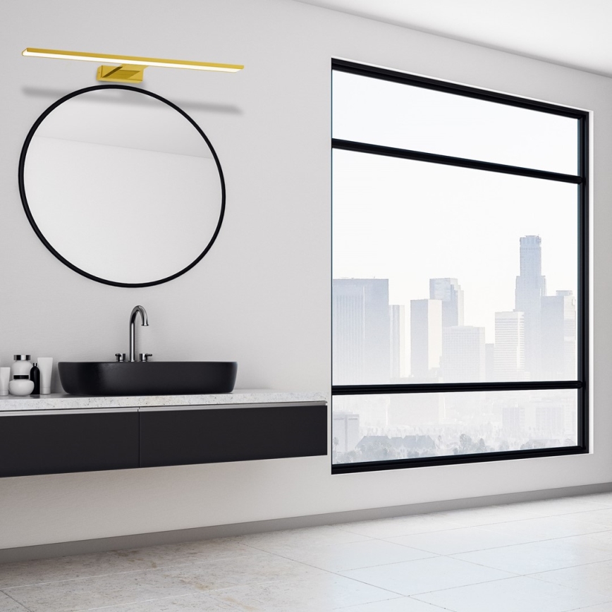 LED Koupelnové osvětlení zrcadla SHINE LED/13,8W/230V 60 cm IP44 zlatá