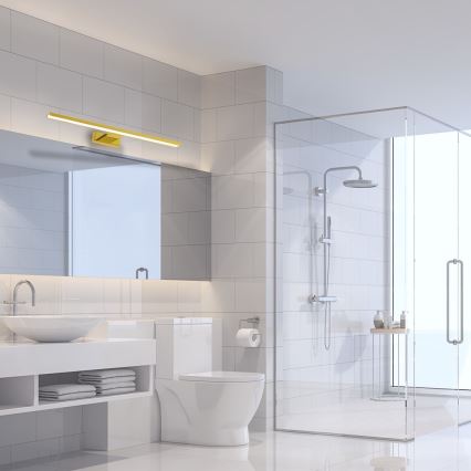LED Koupelnové osvětlení zrcadla SHINE LED/13,8W/230V 60 cm IP44 zlatá