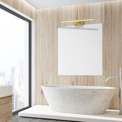 LED Koupelnové osvětlení zrcadla SHINE LED/13,8W/230V 60 cm IP44 zlatá