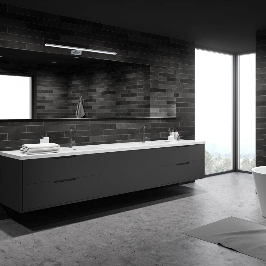 LED Koupelnové osvětlení zrcadla SHINE LED/15W/230V 80 cm IP44 lesklý chrom