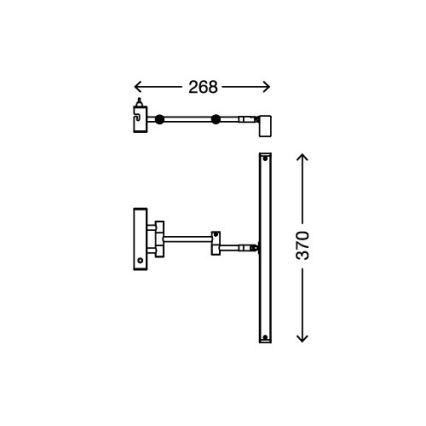 LED Koupelnové osvětlení zrcadla SPLASH 1xLED/6W/230V IP23