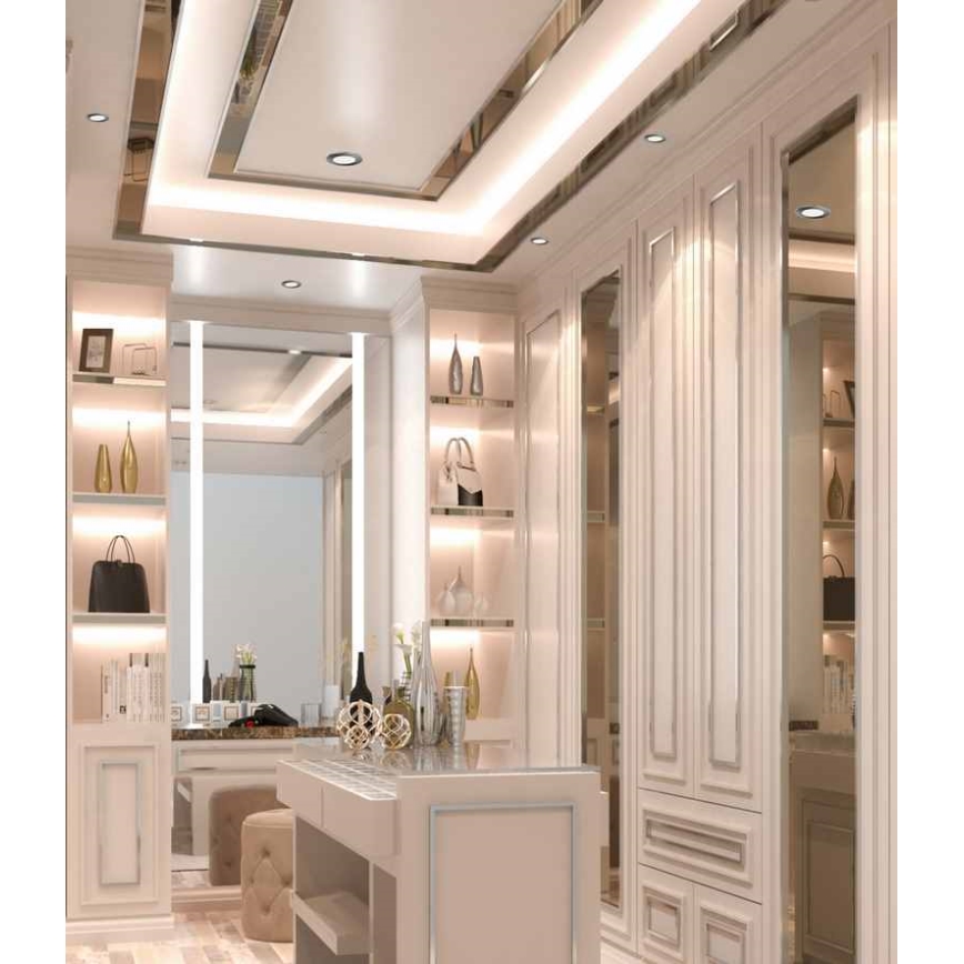 LED Koupelnové podhledové svítidlo BONO LED/8W/230V 3000K IP65 lesklý chrom