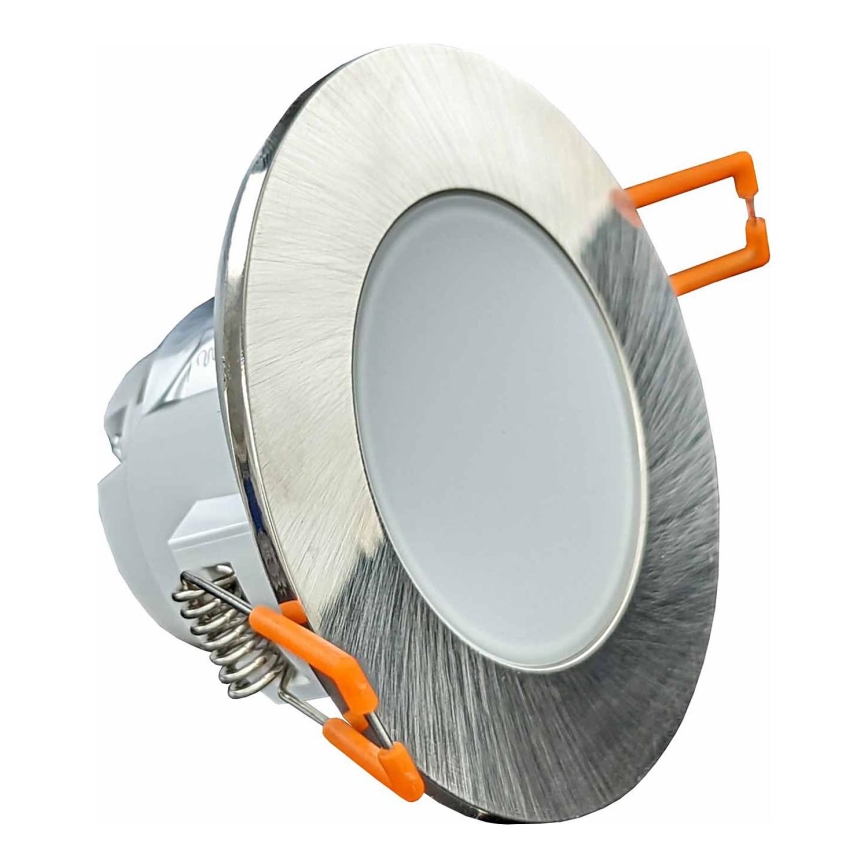 LED Koupelnové podhledové svítidlo BONO LED/8W/230V 3000K IP65 lesklý chrom