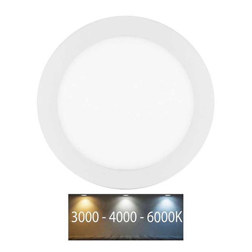 LED Koupelnové podhledové svítidlo LADA LED/12W/230V 3000/4000/6000K pr. 17 cm IP44 bílá